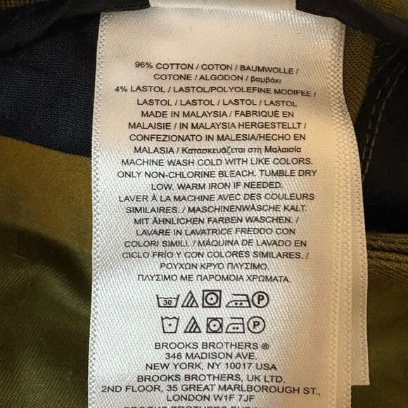 NWT Size 10 Brooks Brothers Dress Pants Advantage Chino Stretch Slacks Trousers - Picture 6 of 11